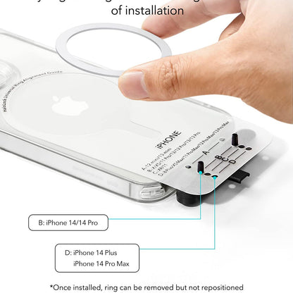 Metallisk ESR HaloLock-dekal, Set med 2 stycken, Vit