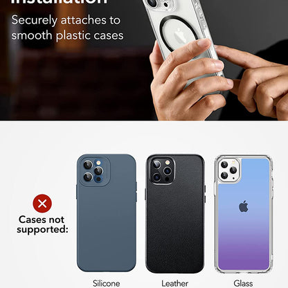 ESR HaloLock Metalldekal, Set med 2 stycken, Svart Silver