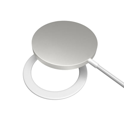 Fast Metalldekal, Vit