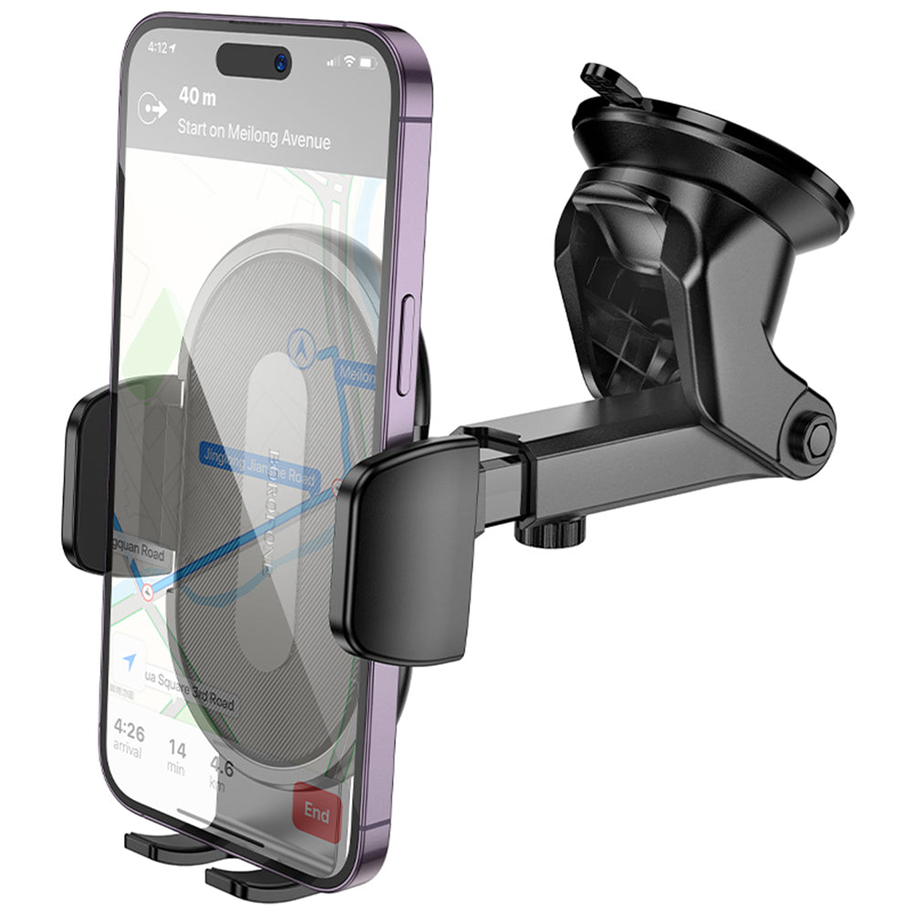 Bilhållare Borofone BH134 Rio, 4.5 tum - 7 tum, Svart