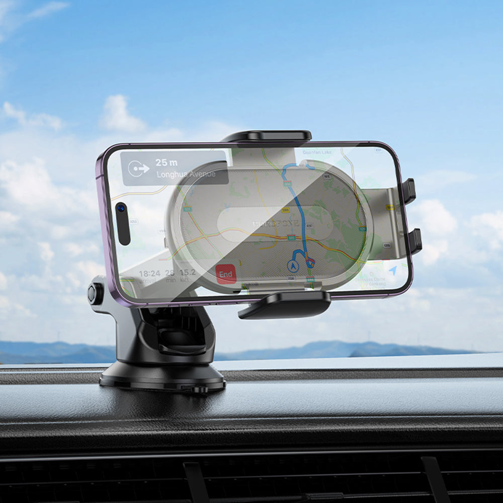 Bilhållare Borofone BH134 Rio, 4.5 tum - 7 tum, Svart