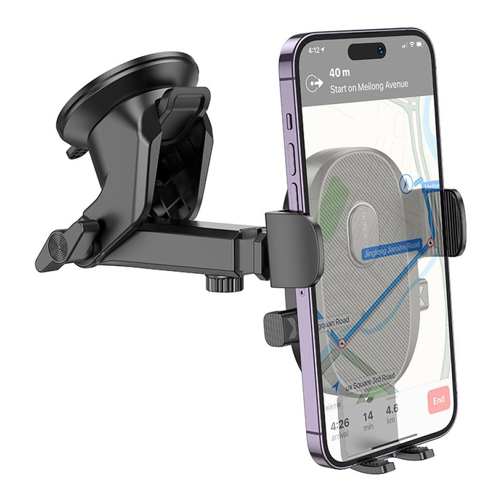 Bilhållare Borofone BH93 Grand, 4.5 tum - 7 tum, Svart