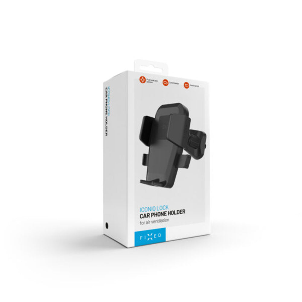 Fixed Iconiq Lock Universal Car Holder, Black