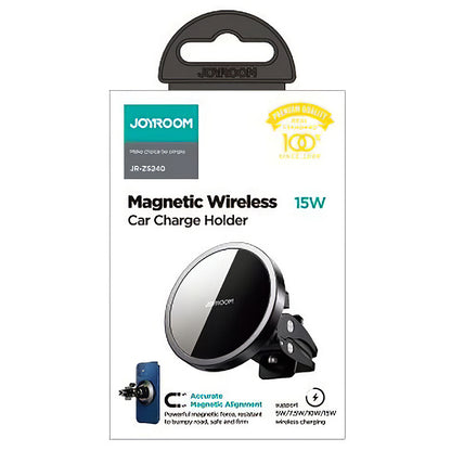 Trådlös Bil Laddare Joyroom JR-ZS240 Air Vent, 15W, 1.67A, Svart