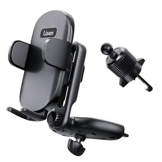 Bilhållare Lisen 2in1, 4.7 tum - 7.2 tum, Svart YL0222040016