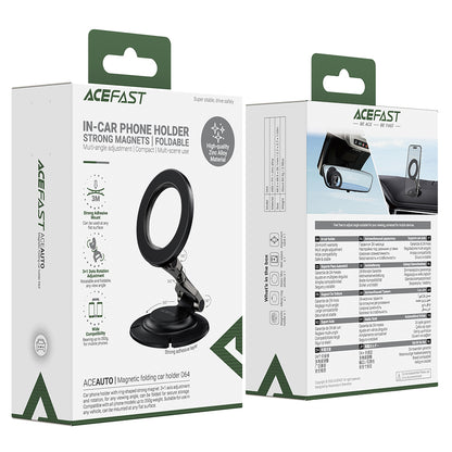 Magnetisk Bilhållare Acefast D64, Universal, Svart
