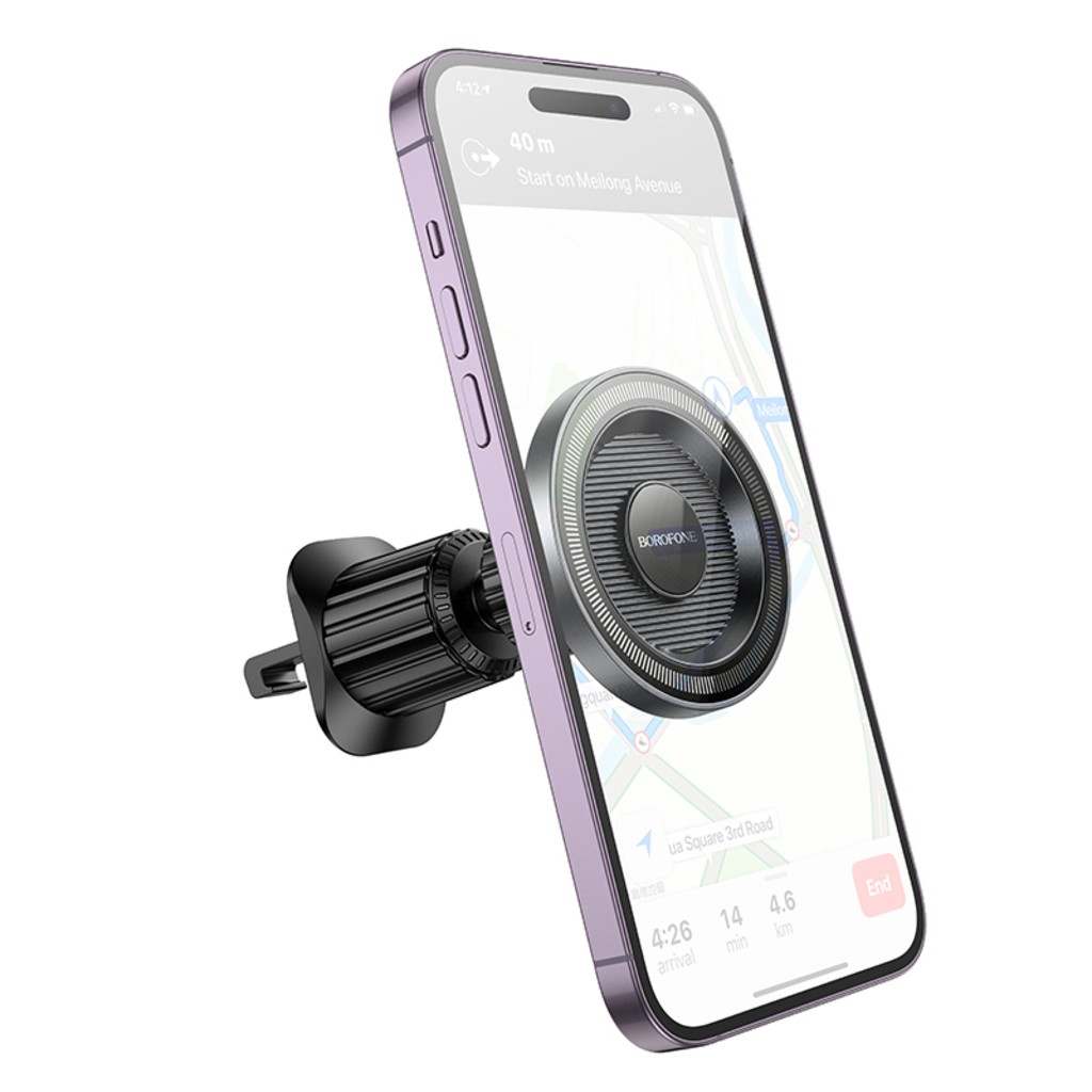 Magnetisk Bilhållare Borofone BH122 Profit, 4.5tum - 7tum, Svart