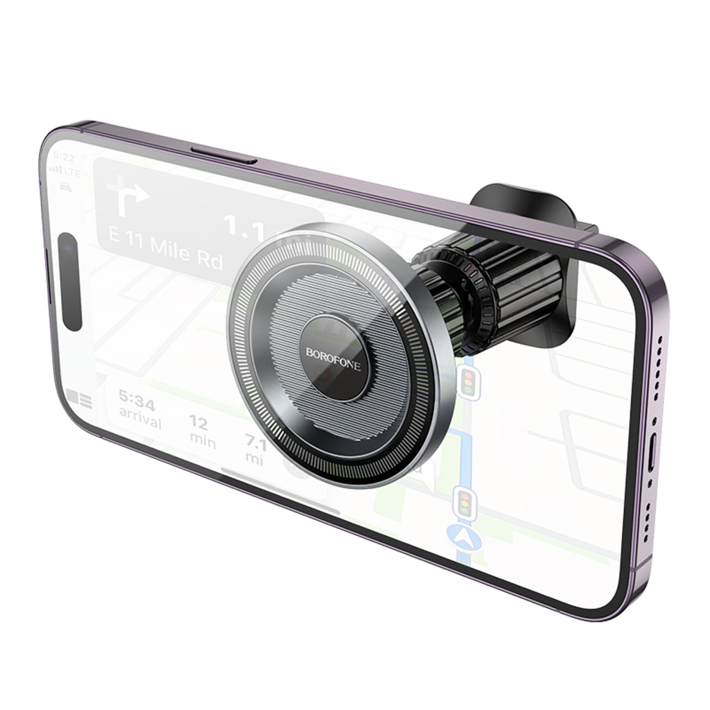 Magnetisk Bilhållare Borofone BH122 Profit, 4.5tum - 7tum, Svart