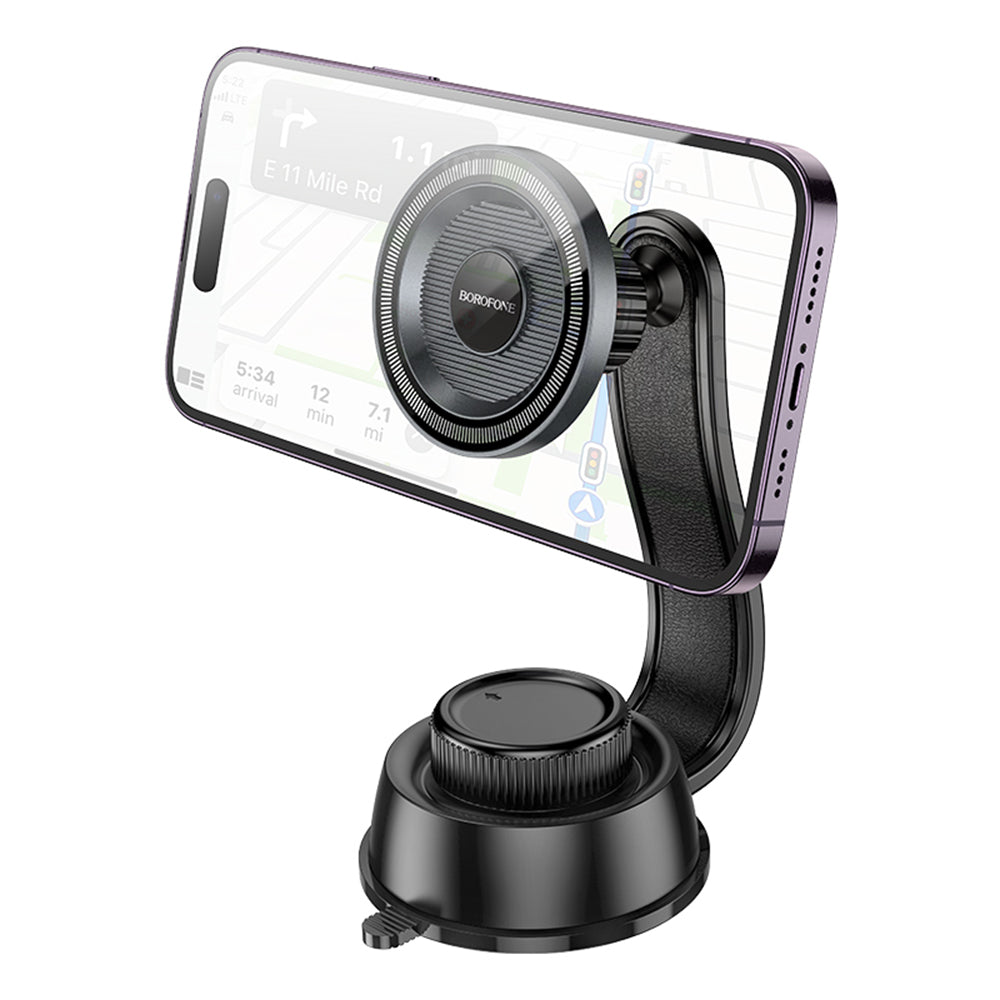 Magnetisk Bilhållare Borofone BH123 Profit, 4.5tum - 7tum, Svart