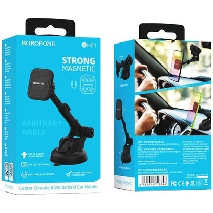 Magnetisk Bilhållare Borofone BH21 Vanda, Universal, Svart
