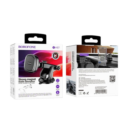 Magnetisk Bilhållare Borofone BH97 Ice, Universal, Svart