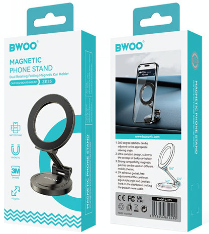 Magnetisk Bilhållare BWOO ZJ135, Universal, Svart