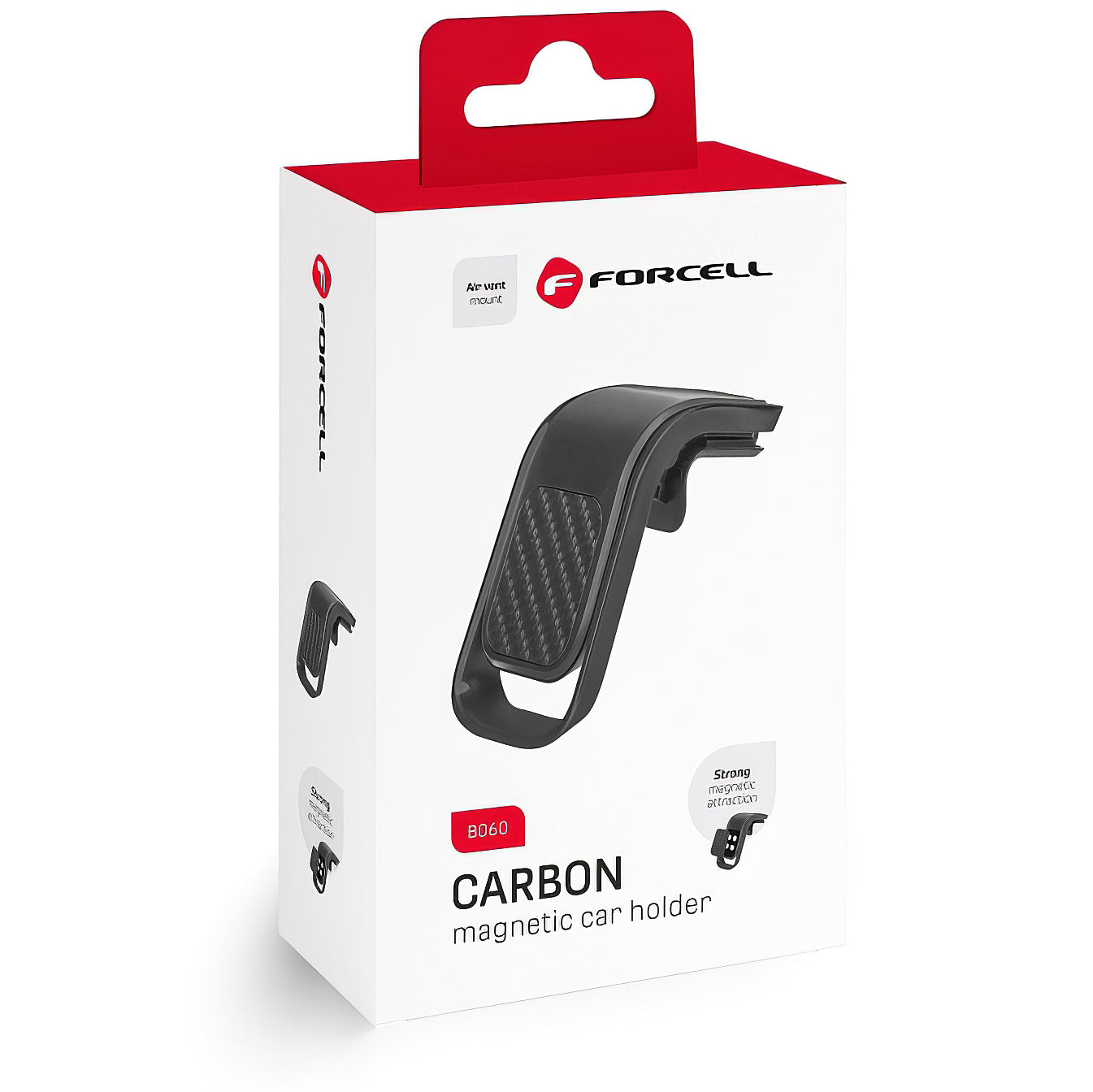 Forcell Carbon B060 Bilhållare, Universal, Svart
