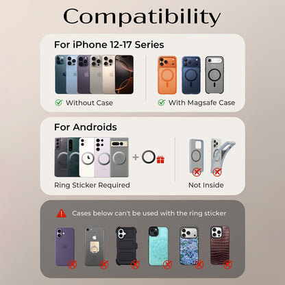 Magnetisk Bilhållare Lisen A690, Universal, Grå