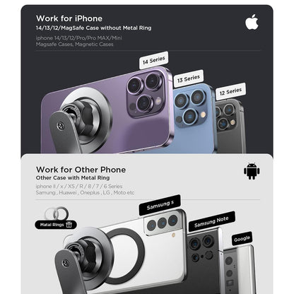 Magnetisk Bilhållare Lisen, Universal, Svart YL0223050002