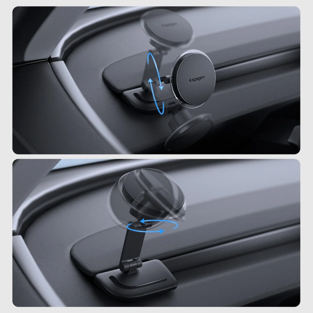 Spigen TAM110 magnetiskt bilhållare för Tesla Y / 3 / Y L, svart ACP11873