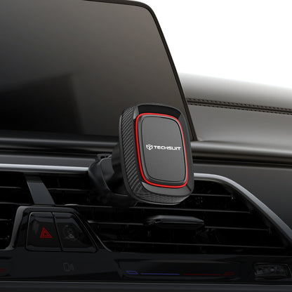 Magnetic Car Holder Techsuit S5, Universal, Black Red