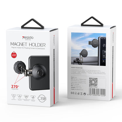 Magnetisk Bilhållare Yesido C198, Universal, Grå