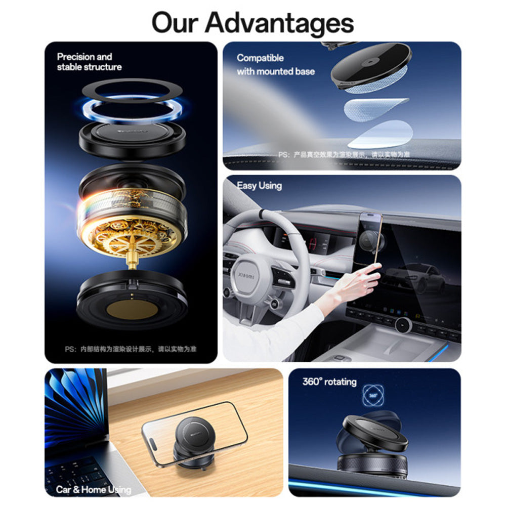 Magnetisk Bilhållare Yesido C227, Universal, Svart