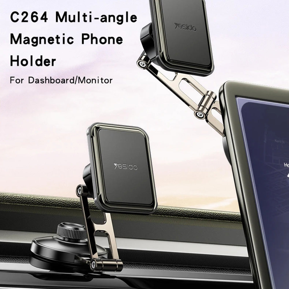Magnetisk Bilhållare Yesido C264, Universal, Svart