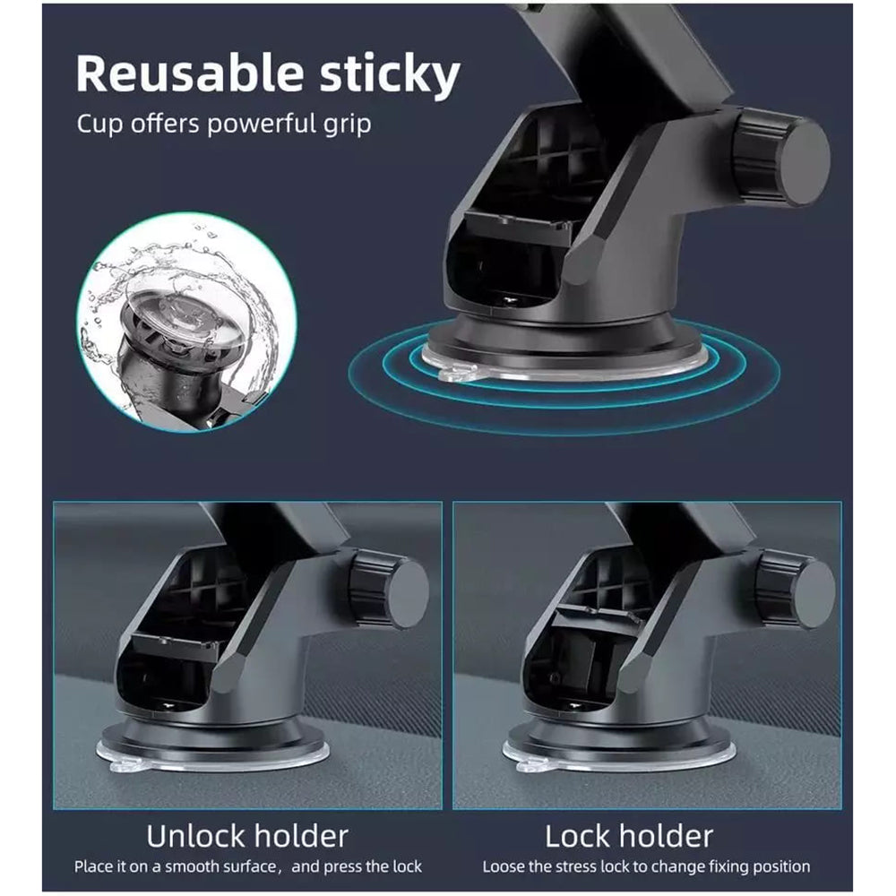 Bilhållare Techsuit S113, Universal, Svart