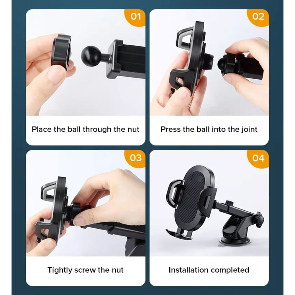 Bilhållare Techsuit S113, Universal, Svart