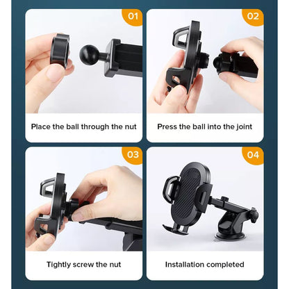 Bilhållare Techsuit S113, Universal, Svart