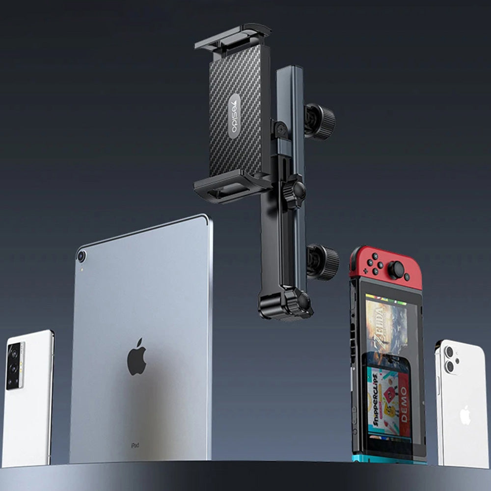 Bilhållare för nackstöd Yesido C294, 4.7 tum - 13 tum, Svart