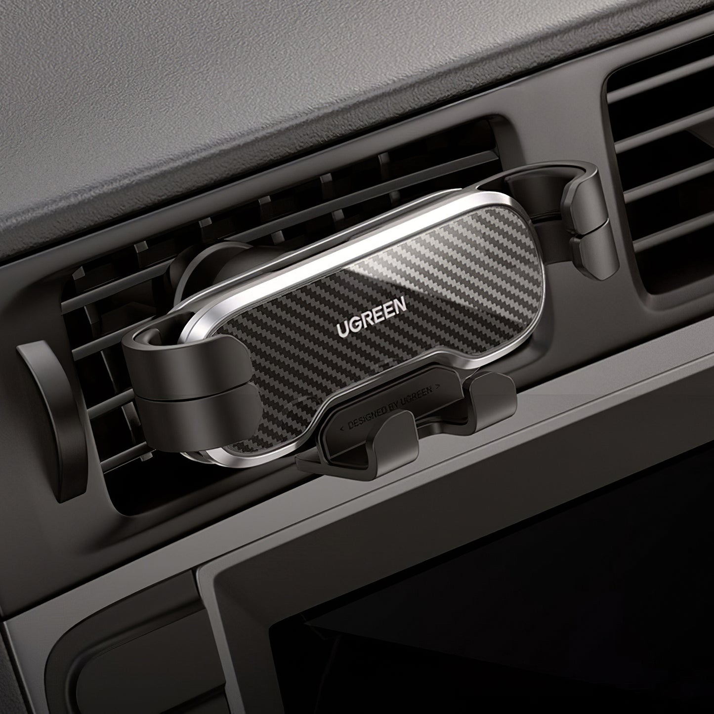 UGREEN Gravity Air Vent Bilhållare, Universal, Svart