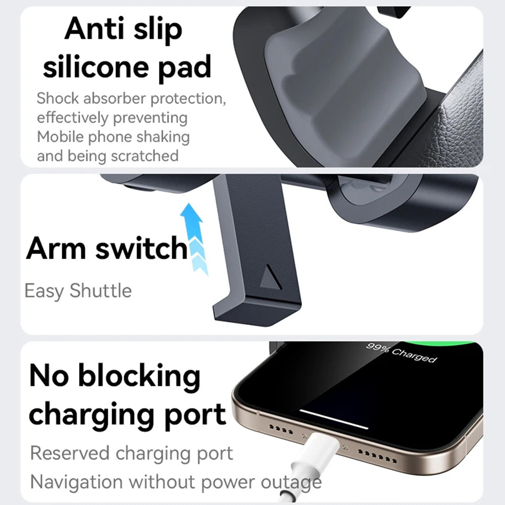 Bilhållare Yesido C240, Universal, Svart