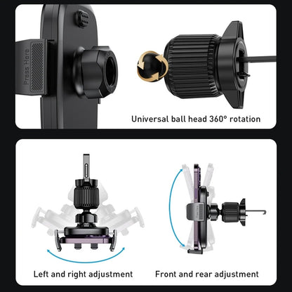 Yesido C241 Car Holder, 4.7inch - 7.2inch, Black