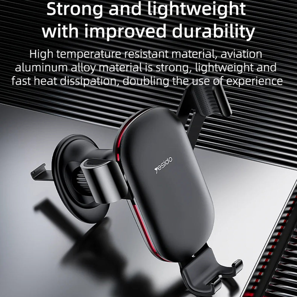 Bilhållare Yesido C243, Universal, Svart