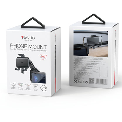 Bilhållare Yesido C250, 4.7 tum - 6.8 tum, Svart