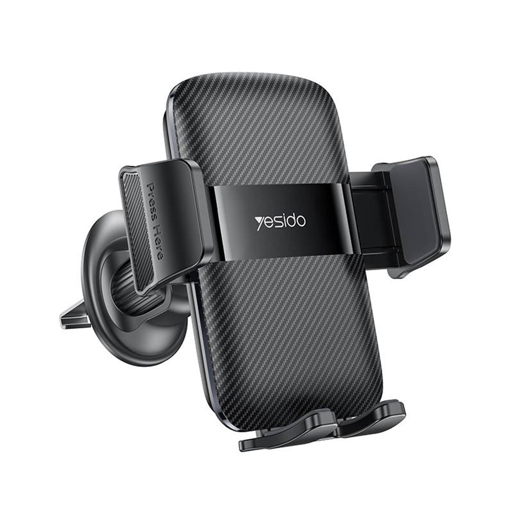 Bilhållare Yesido C251, 4.8 tum - 7.2 tum, Svart