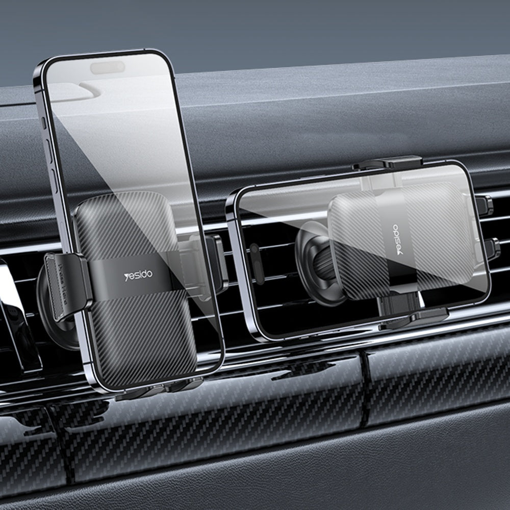 Bilhållare Yesido C251, 4.8 tum - 7.2 tum, Svart