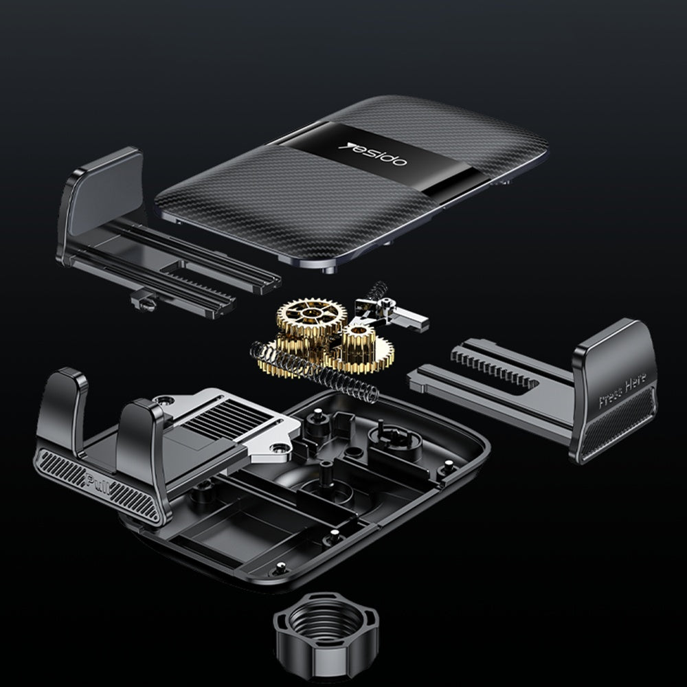 Bilhållare Yesido C251, 4.8 tum - 7.2 tum, Svart