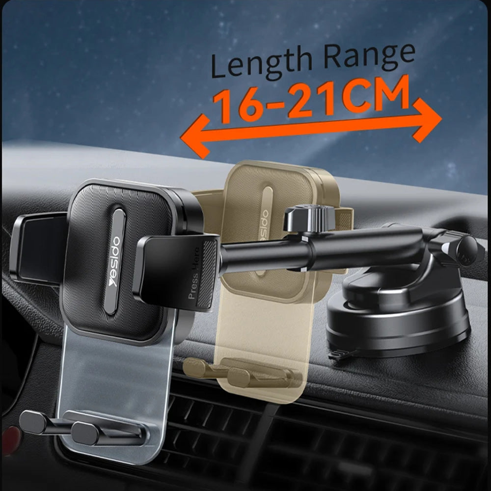 Bilhållare Yesido C261, Universal, Svart