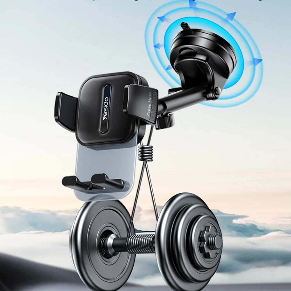 Bilhållare Yesido C261, Universal, Svart