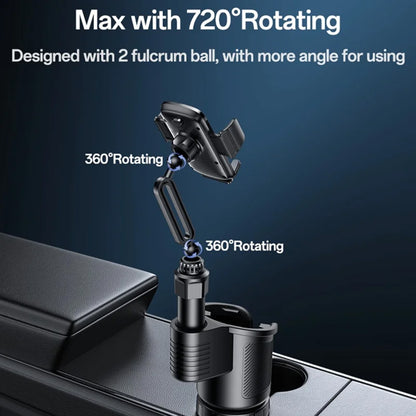 Bilhållare Yesido C273, 4.7 tum - 7.2 tum, Svart