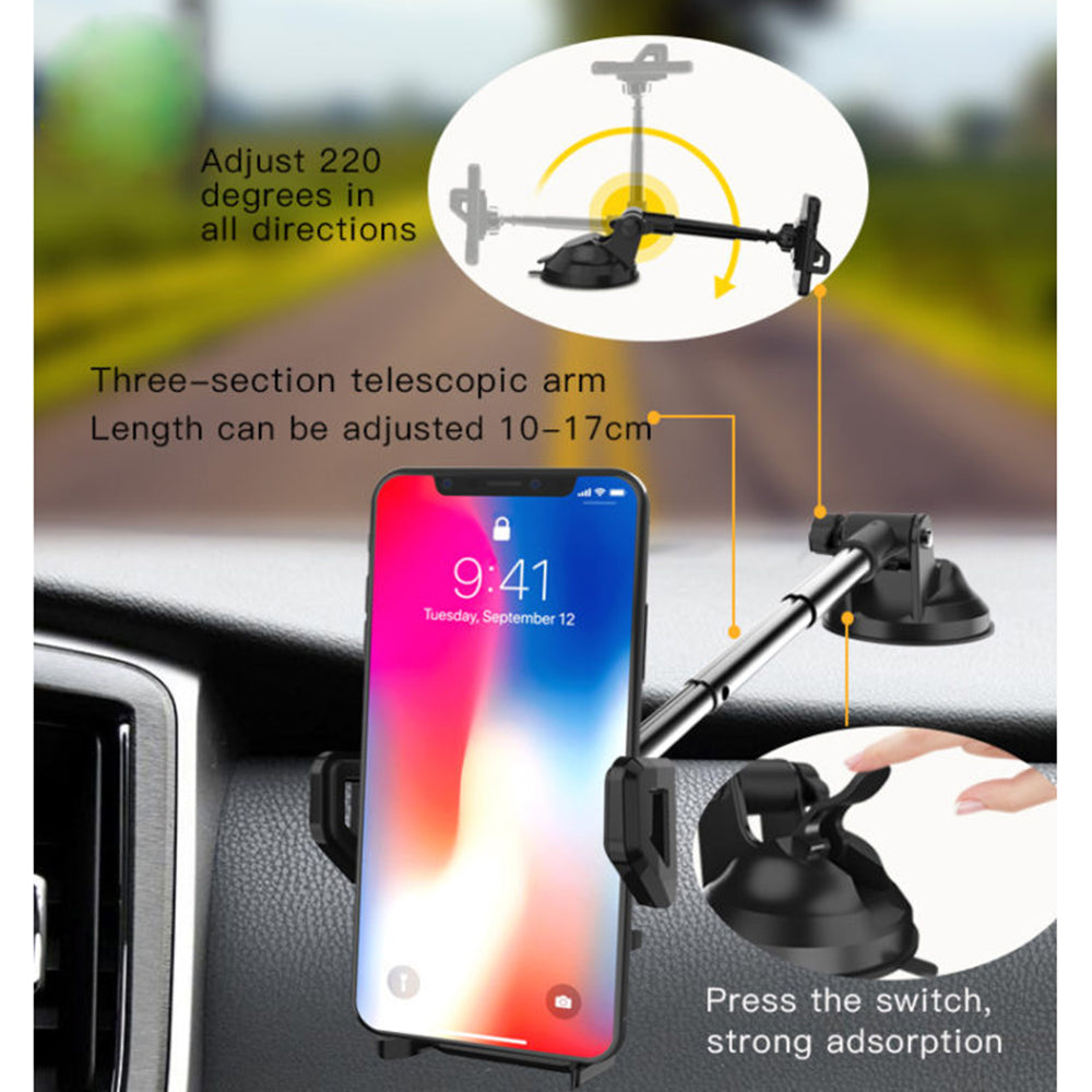 Bilhållare Yesido C40, Universal, Svart