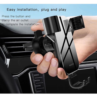 Bilhållare Yesido C87, Universal, Svart