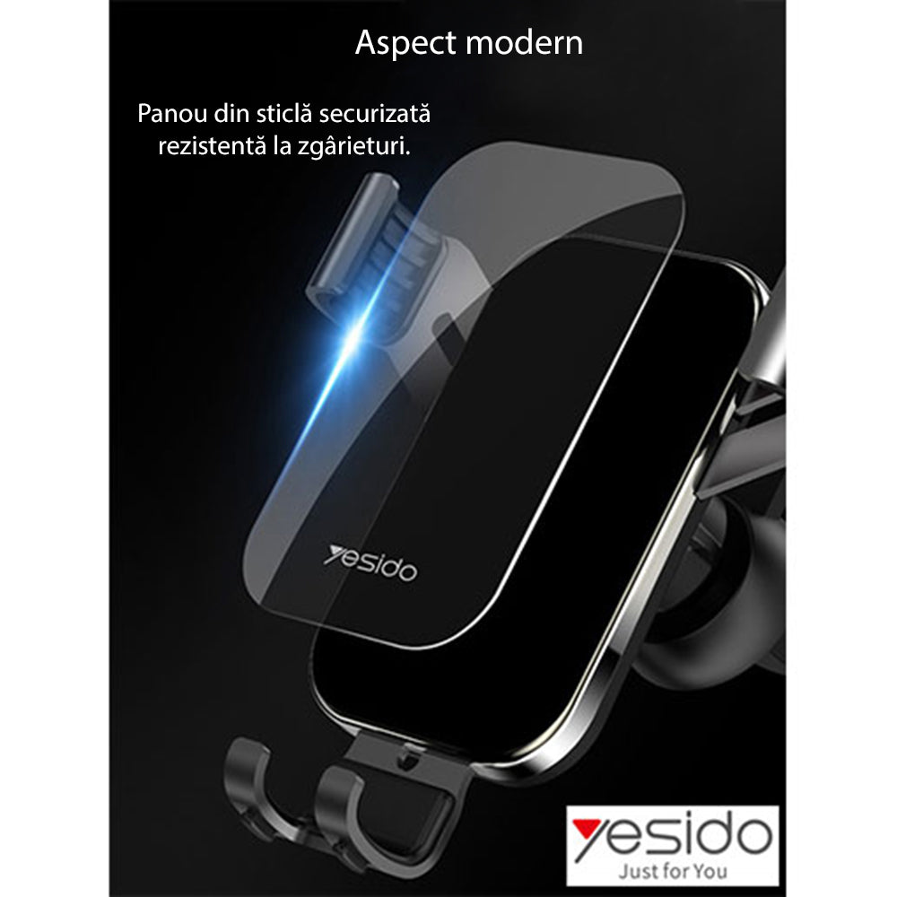 Bilhållare Yesido C87, Universal, Svart