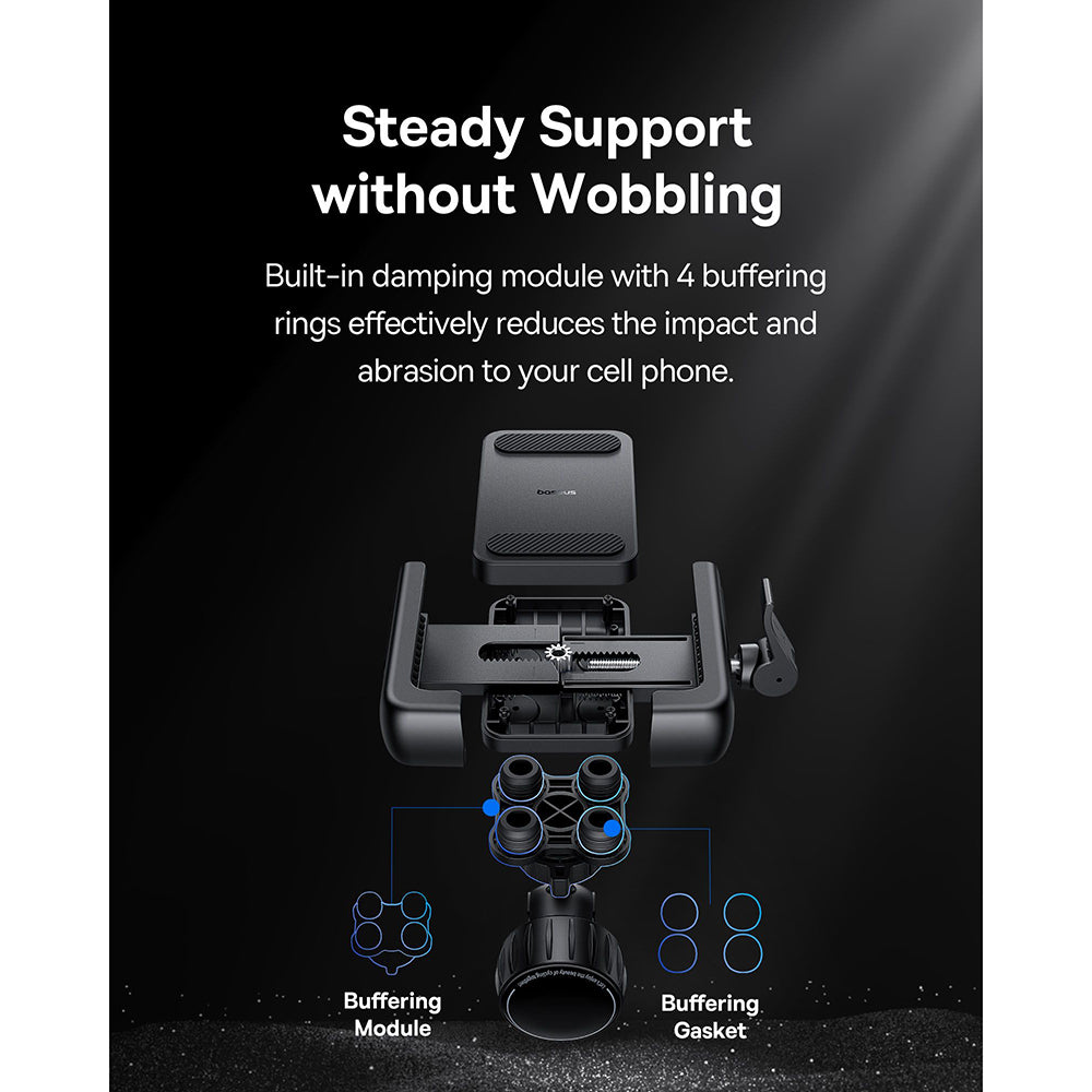 Baseus GoTrip Cykelhållare, 5.7inch - 7.2inch, Svart C40572301111-00