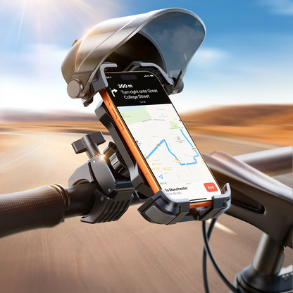 Cykel- och motorcykelhållare med solskydd Joyroom JR-ZS528, 4,7 tum - 7 tum, svart