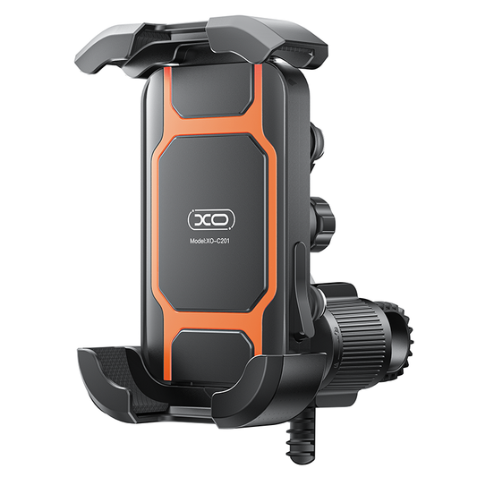 Cykel- och motorcykelhållare XO Design C201, 4,5 tum - 7 tum, Svart Orange
