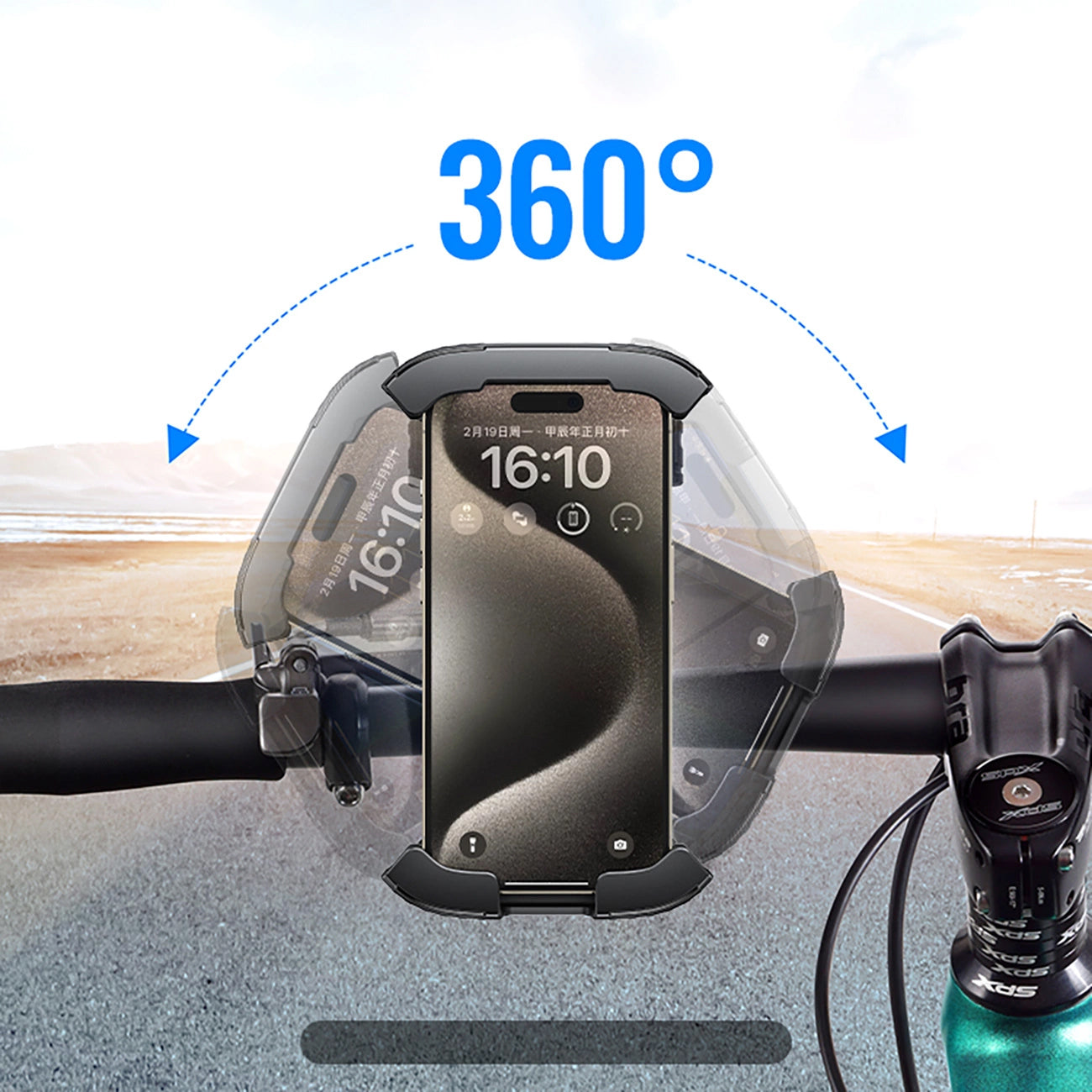 UGREEN LP494 Cykelhållare, 4.7 tum - 6.8 tum, Svart