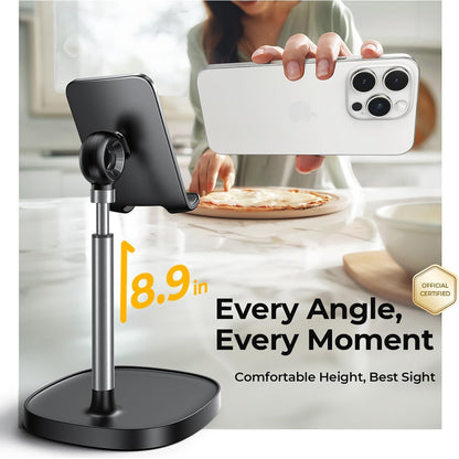 Lisen Mechanical skrivbordsstöd för telefon / surfplatta, 4 tum - 10 tum, Svart YL0421030004