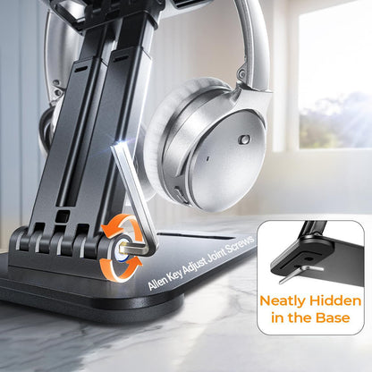 Lisen Skrivbordsstöd för Telefon / Surfplatta, 4inch - 15.9inch, Svart YL0424080007