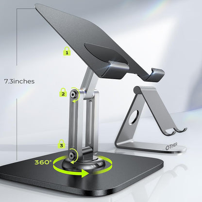 Lisen Q18 Skrivbordsställ för Telefon / Surfplatta, 4.7inch - 12.9inch, Svart YL0423120002