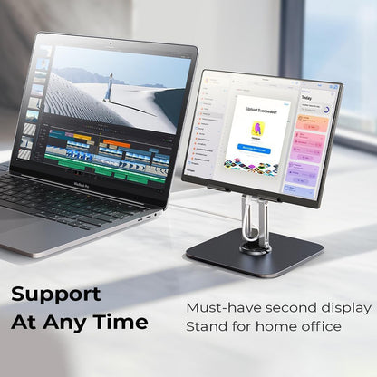 Lisen Q18 Skrivbordsställ för Telefon / Surfplatta, 4.7inch - 12.9inch, Svart YL0423120002